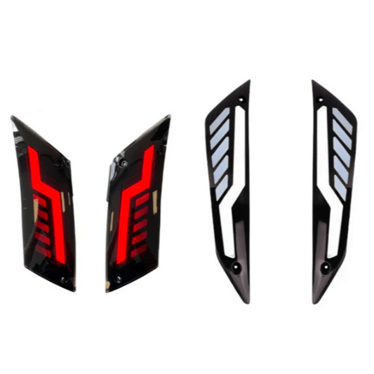 Piaggio ZIP | Juego de intermitentes LED | Iluminación | Delanteros y traseros ahumados