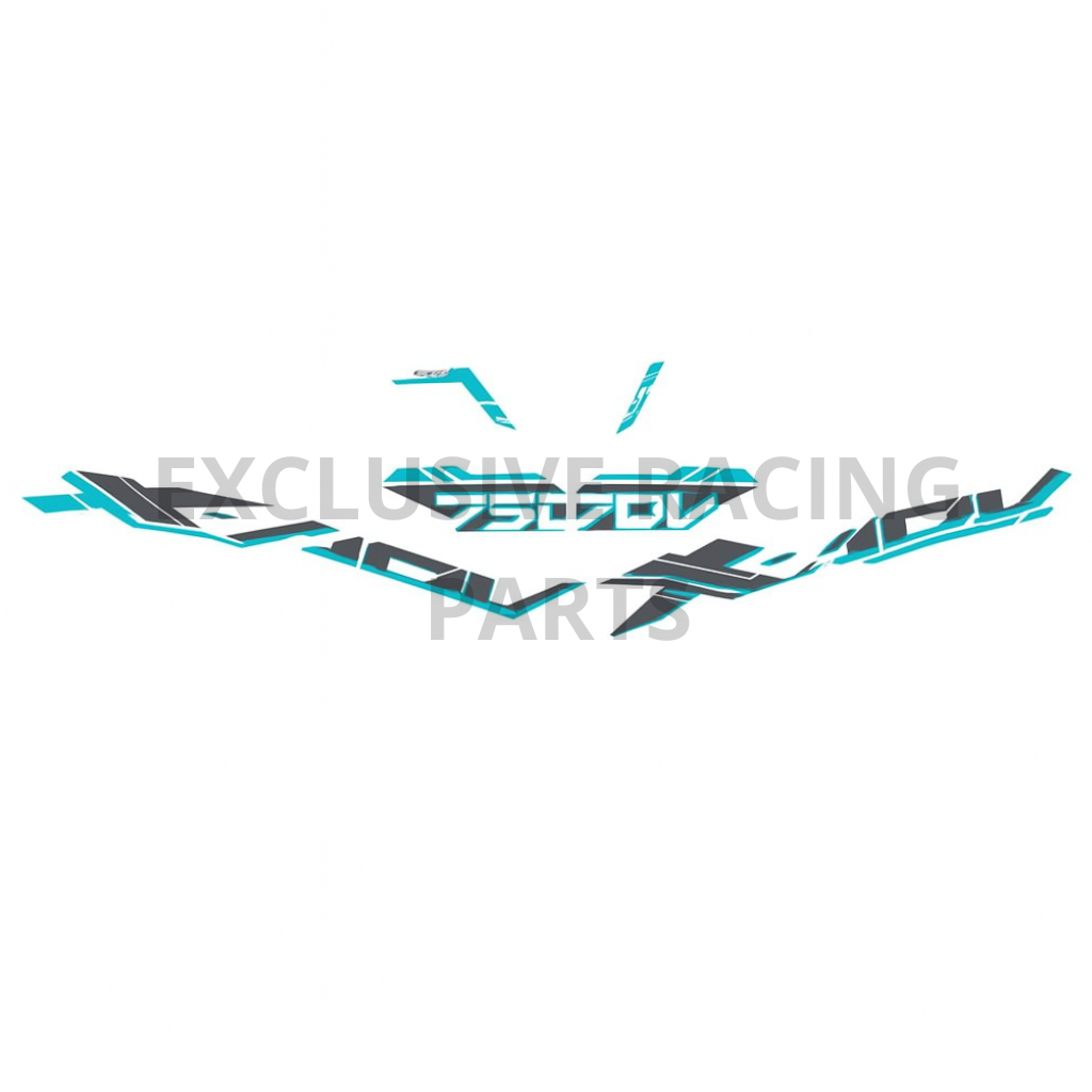 Juego de pegatinas para Honda X-ADV 750 2025 – Edición Plata/Mint