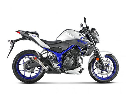 SILENCIADOR AKRAPOVIC DE TITANIO PARA TROMBONCINO YAMAHA MT-03 2016-21 RACING 