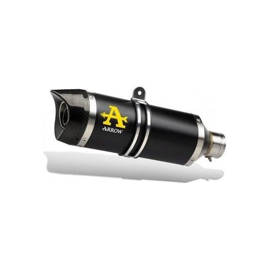 Silenciador Arrow Thunder de aluminio oscuro para Aprilia RX/SX 125 (2021-2024)