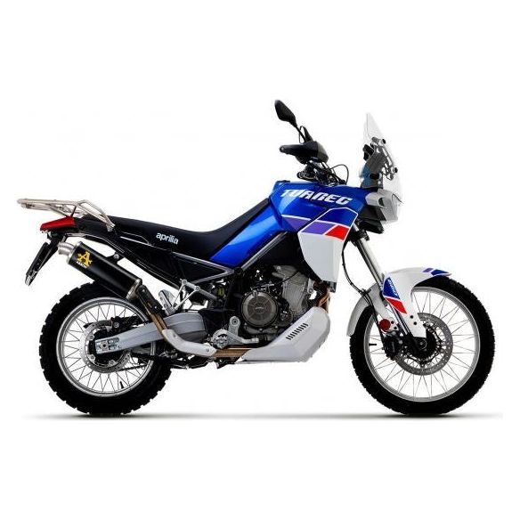 SILENCIADOR ARROW INDY RACE DE ALUMINIO NEGRO APRILIA TUAREG 660 2022-2023 