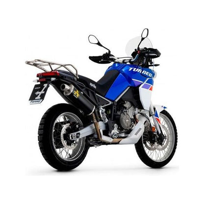 SILENCIADOR ARROW INDY RACE DE ALUMINIO NEGRO APRILIA TUAREG 660 2022-2023 
