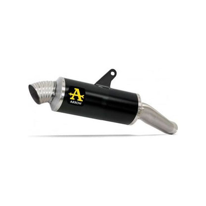 SILENCIADOR ARROW INDY RACE DE ALUMINIO NEGRO APRILIA TUAREG 660 2022-2023 
