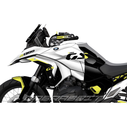 Pack de pegatinas para BMW R1300GS en blanco fluorescente