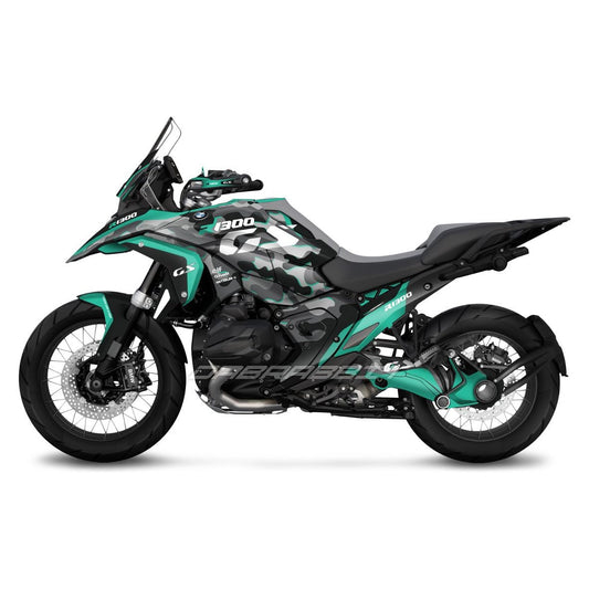 Juego de pegatinas camuflaje menta para BMW R1300GS