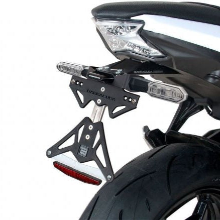 KIT DE MATRÍCULA BARRACUDA PARA INTERMITENTES ORIGINALES KAWASAKI Z650 2017-2022 