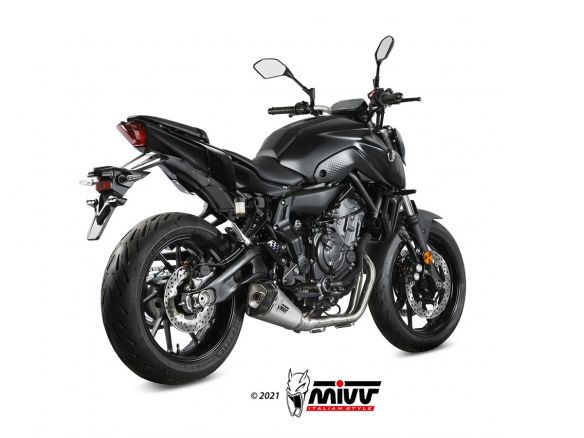 ESCAPE COMPLETO 2x1 MIVV DELTA RACE ACERO CARBONO YAMAHA MT-07 2014-2020 