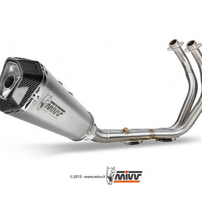 ESCAPE COMPLETO 2x1 MIVV DELTA RACE ACERO CARBONO YAMAHA MT-07 2014-2020 