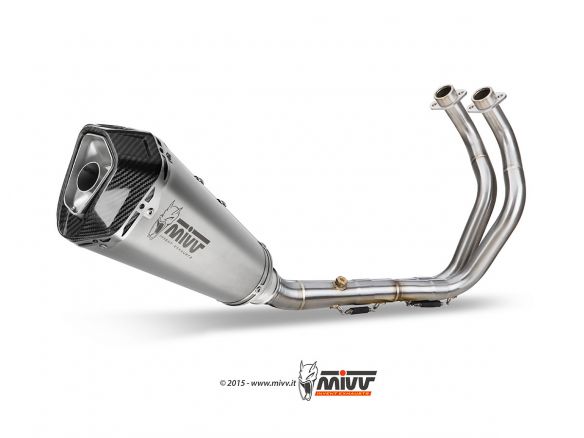 ESCAPE COMPLETO 2x1 MIVV DELTA RACE ACERO CARBONO YAMAHA MT-07 2014-2020 