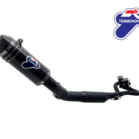 ESCAPE COMPLETO TERMIGNONI CARBON BLACK YAMAHA T MAX 530 2012-2016 CATALIZADO