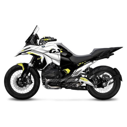 Pack de pegatinas para BMW R1300GS en blanco fluorescente