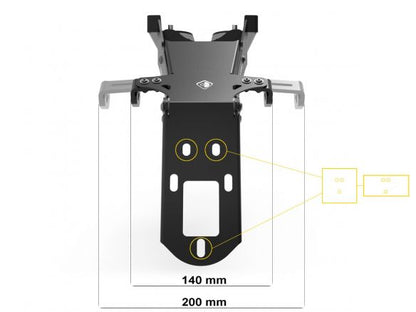 Portamatrículas ajustable Ducati Multistrada V4 / S / RS 2021-2024 