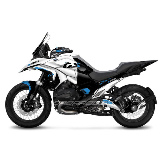 Pack de pegatinas BMW R1300GS blanco y azul