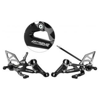 Estriberas traseras ajustables Bonamici Racing para Aprilia RS 660 (2020-2024)