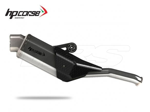 SILENCIADOR HP CORSE 4-TRACK R CORTO DE ACERO ESCARCHADO KTM ADVENTURE 790 R RALLY 2019-2024 