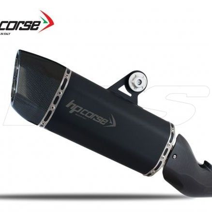SILENCIADOR HP CORSE SP-3 CARBONO CORTO ACERO NEGRO BMW R 1200 GS 2013-2018 