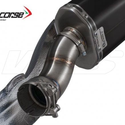 SILENCIADOR HP CORSE SP-3 CARBONO CORTO ACERO NEGRO BMW R 1200 GS 2013-2018 