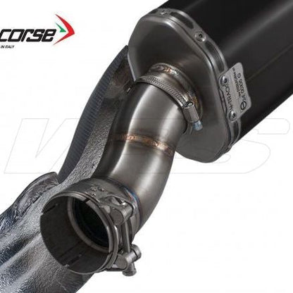 SILENCIADOR HP CORSE SP-3 CARBONO CORTO ACERO NEGRO BMW R 1200 GS 2013-2018 