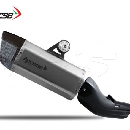 SILENCIADOR HP CORSE SP-3 CARBONO CORTO ACERO ESCARCHADO BMW R 1250 GS 2018-2023 