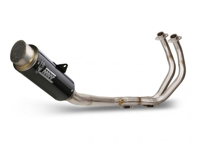 SISTEMA DE ESCAPE COMPLETO MIVV 2x1 CARBONO GP PRO YAMAHA MT-07 / FZ-07 2021-2024 