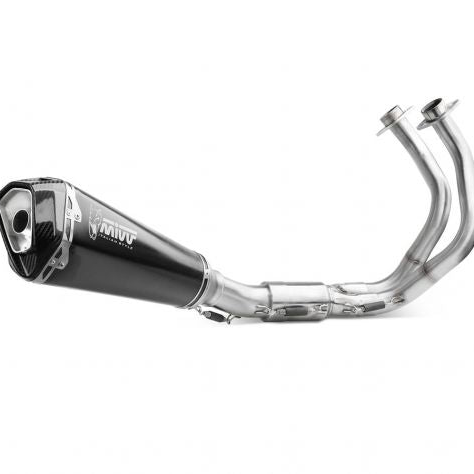 SISTEMA DE ESCAPE COMPLETO MIVV DELTA RACE ACERO INOXIDABLE NEGRO KAWASAKI Z 650 2024 