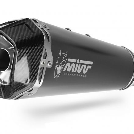 SILENCIADOR MIVV DELTA RACE NEGRO DE ACERO INOXIDABLE KTM 990 DUKE 2024 