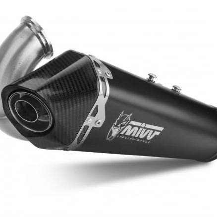 SILENCIADOR MIVV DELTA RACE ACERO NEGRO CARBONO DUCATI STREETFIGHTER V2 2022-2024 