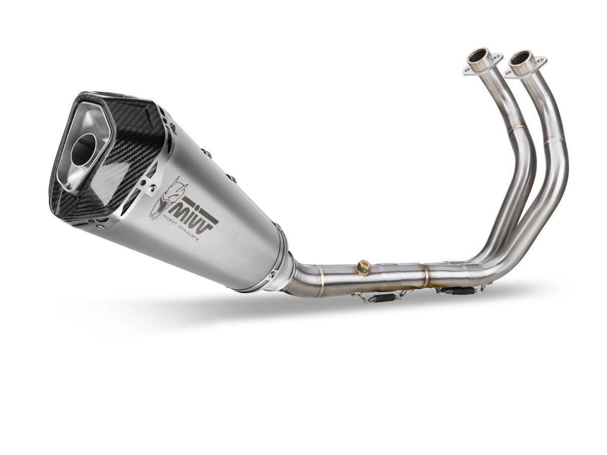 SILENCIADOR DE ESCAPE COMPLETO MIVV DELTA RACE DE ACERO YAMAHA TRACER 9 / GT 2021-2023