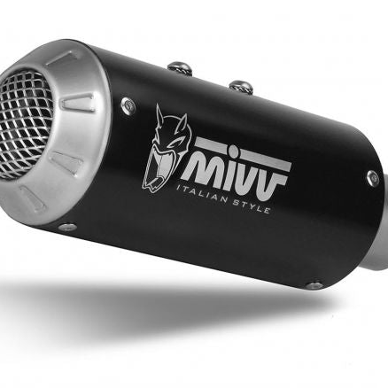 SILENCIADOR DE ACERO INOXIDABLE NEGRO MIVV MK3 SLIP-ON KTM DUKE 125 2021-2023 