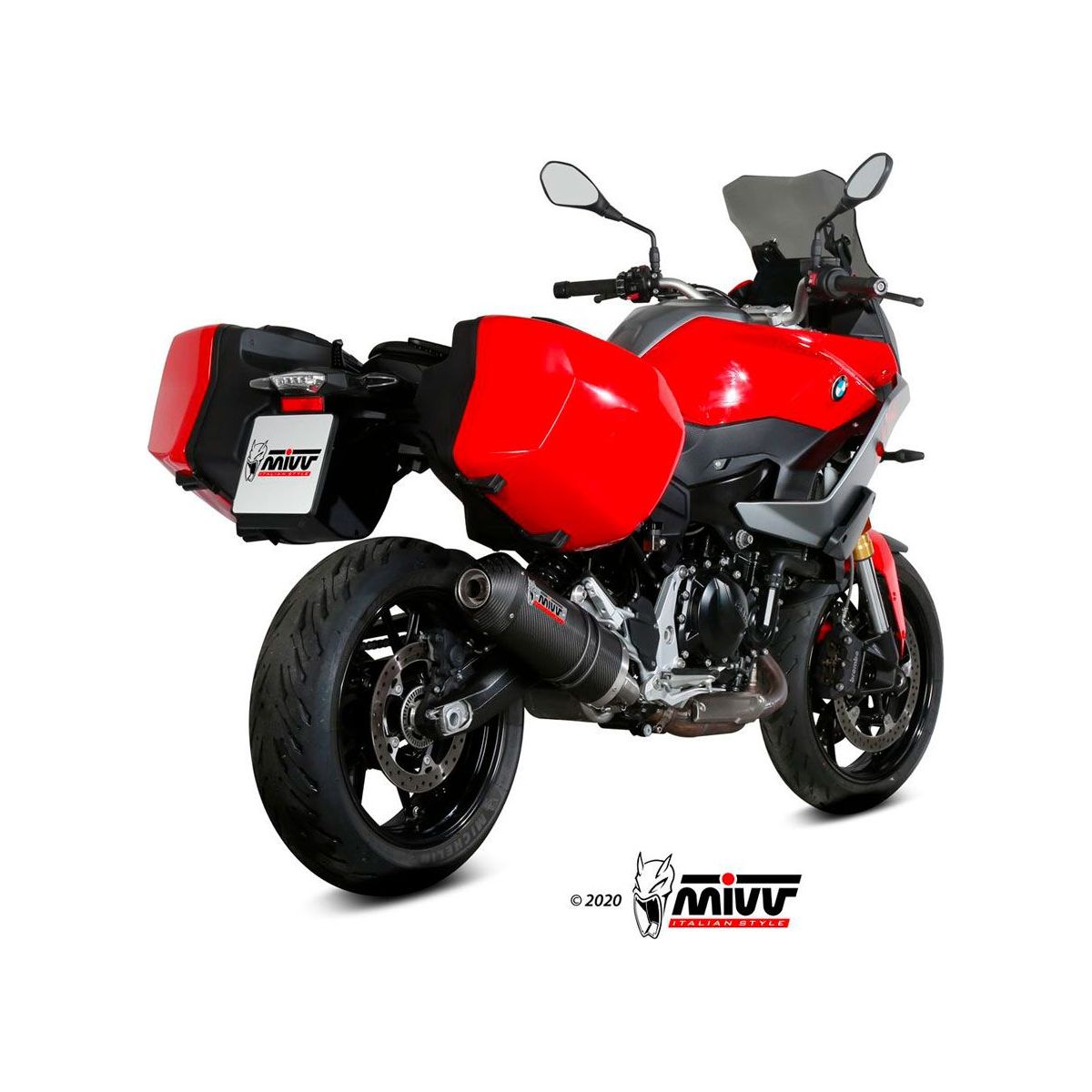 SILENCIADOR DE CARBONO OVALADO MIVV PARA BMW F 900 XR 2020-2024