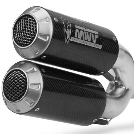 PAR DE SILENCIADORES MIVV MK3 CARBONO TRIUMPH SPEED TRIPLE 1200 RR / RS 2021-2024