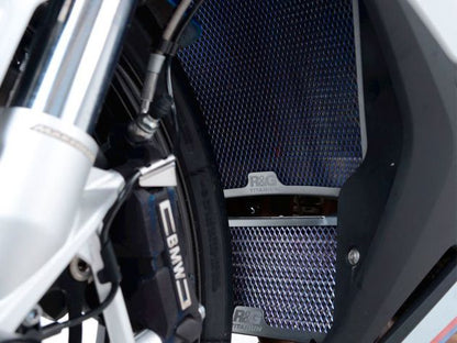 REJILLA DEL RADIADOR DE ACEITE DE TITANIO DE CARRERAS R&amp;G BMW S 1000 XR 2020-2023 