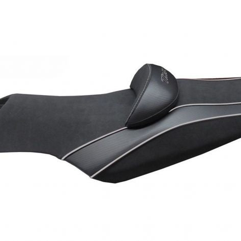 FUNDA DE ASIENTO BART PLATE TERCIOPELO NEGRO TOTAL YAMAHA T-MAX 500 / 530 2008-2016