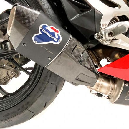 SISTEMA DE ESCAPE LATERAL COMPLETO TERMIGNONI + UPMAP ACERO TITANIO DUCATI STREETFIGHTER V2 