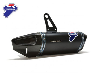 PAR DE TERMIGNONI DE CALZADO DE TITANIO NEGRO PARA DUCATI STREETFIGHTER V4/S 20-23