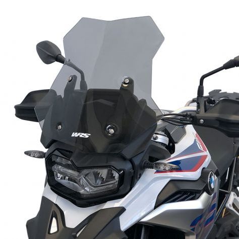 Parabrisas Caponord ahumado oscuro WRS + Kit de montaje para BMW F850GS Adventure 2018-2023 