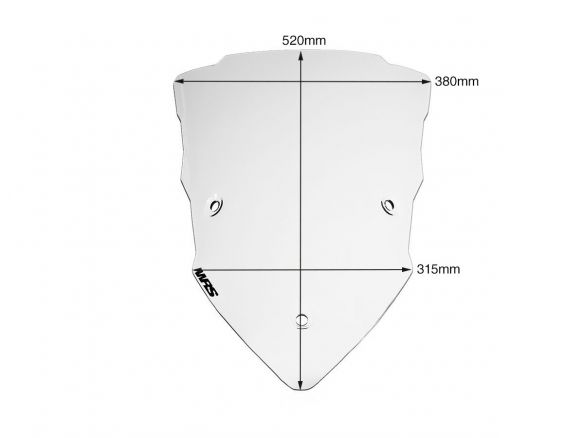 PARABRISAS TOURING TRANSPARENTE WRS DUCATI MULTISTRADA V2 2022-2024 