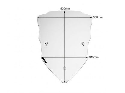 PARABRISAS TOURING TRANSPARENTE WRS DUCATI MULTISTRADA V2 2022-2024 
